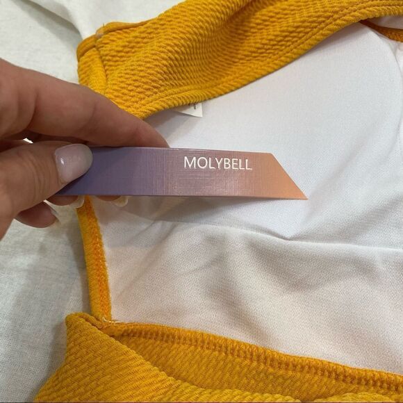 New With Tags Molybell Cut Out Fruit Print One Piece Swim Suit Size Medium - Picture 7 of 13